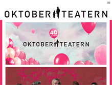 Tablet Screenshot of oktoberteatern.se